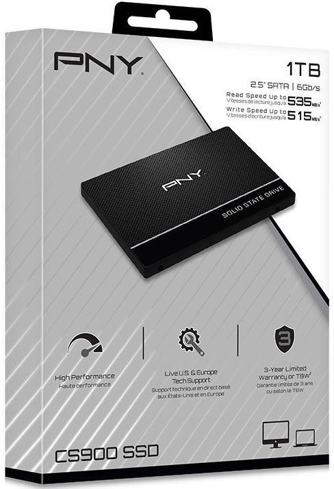 Picture of Picture of SSD PNY CS900 1TB SATA III (535/515MB/s)