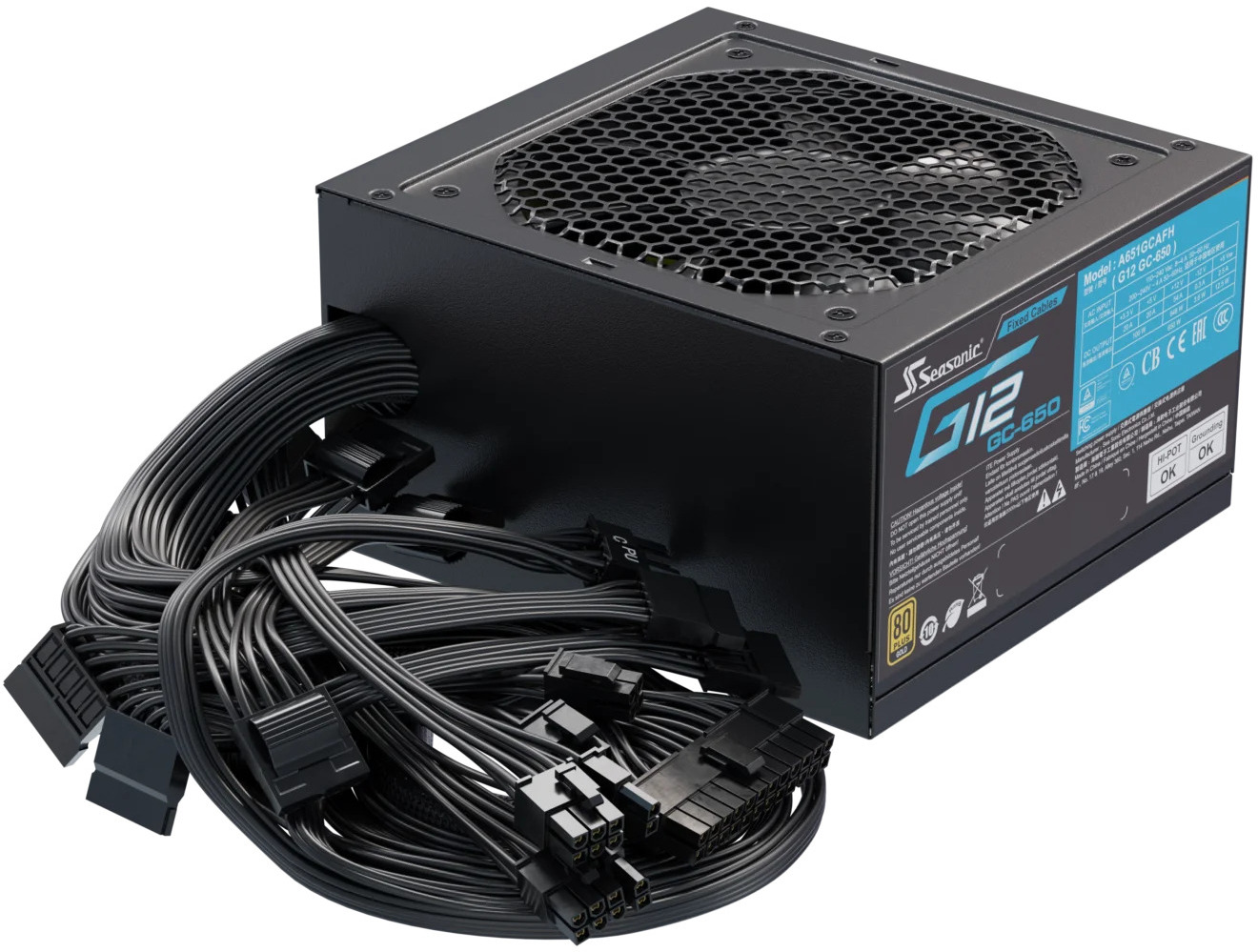 Picture of Picture of Fuente Seasonic G12 GC-650W 80+ Gold