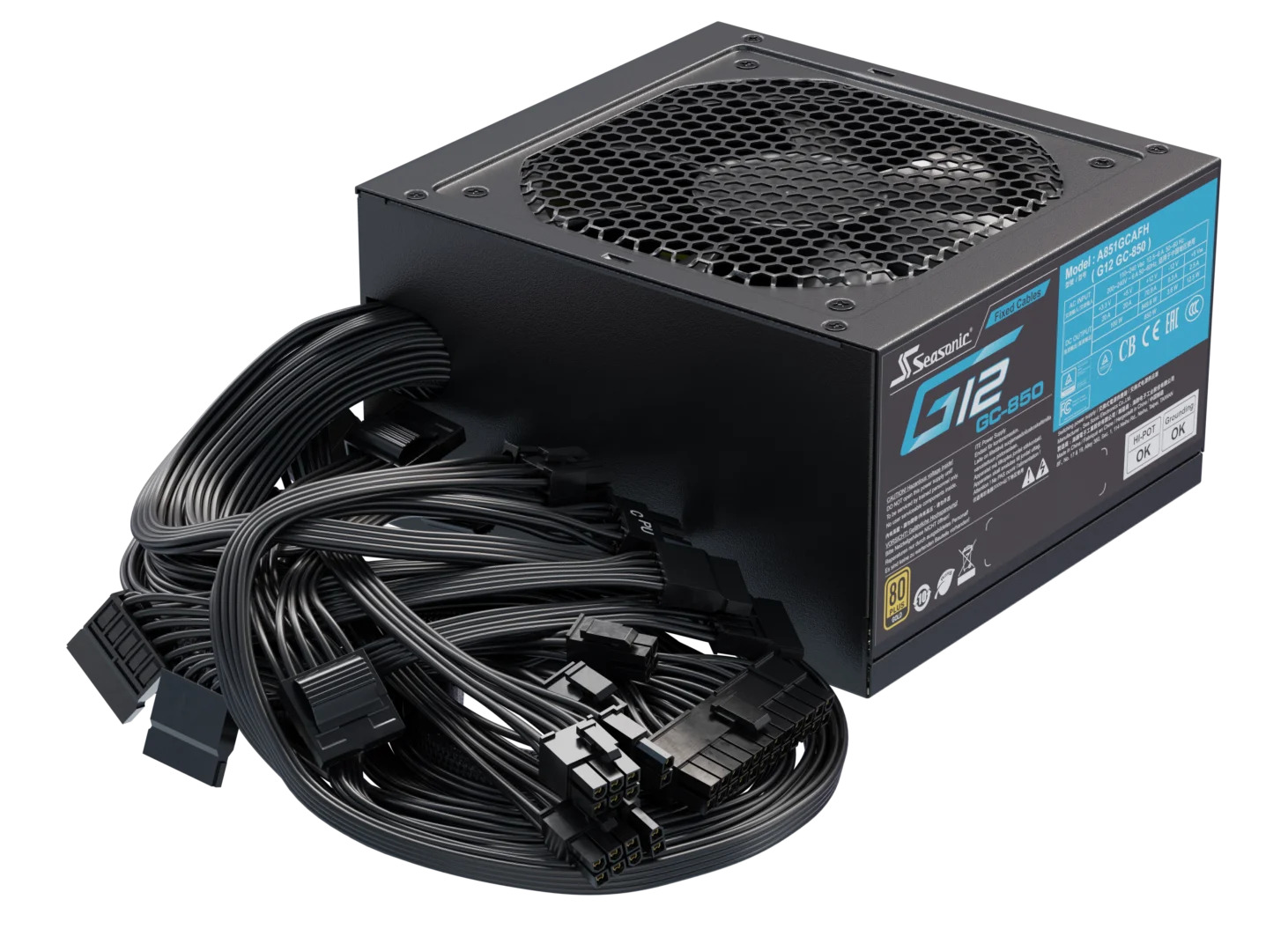 Picture of Picture of Fuente Seasonic G12 GC-850W 80+ Gold