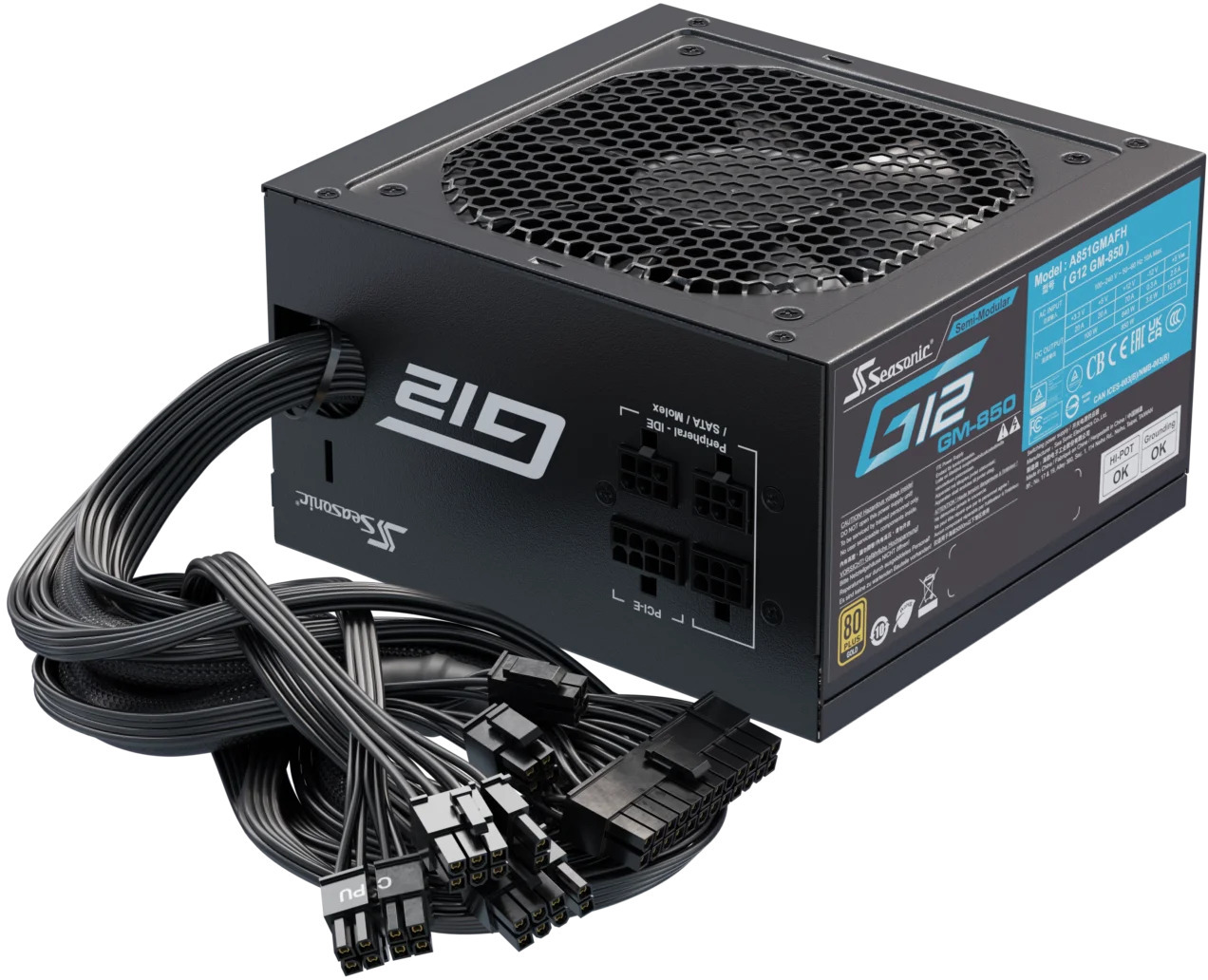 Picture of Picture of Fuente Seasonic G12 GM-850W 80+ Gold