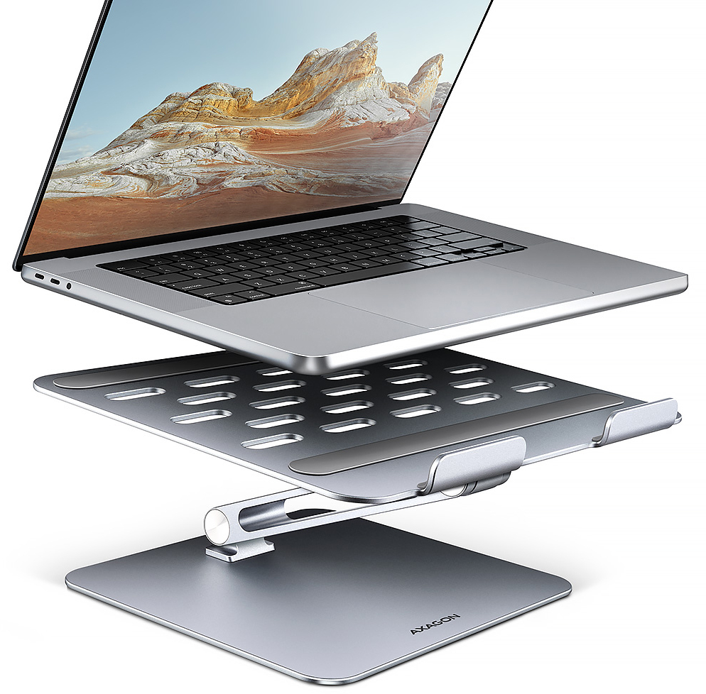 Picture of Picture of Soporte Elevatório AXAGON STND-LQ para Portátiles Ajustable Aluminio