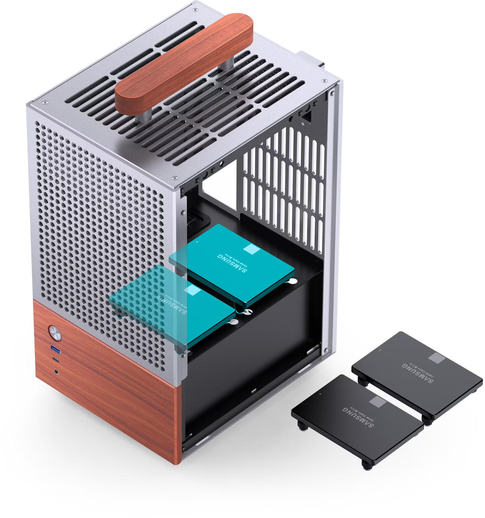 Jonsbo - Caja Mini-ITX Jonsbo T6 Gris