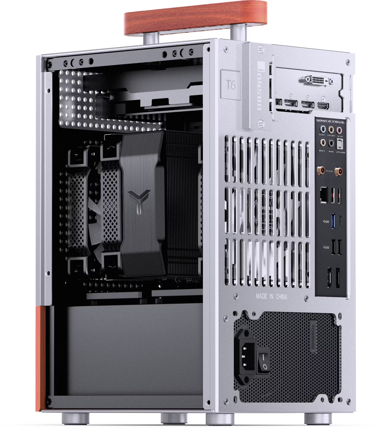 Jonsbo - Caja Mini-ITX Jonsbo T6 Gris