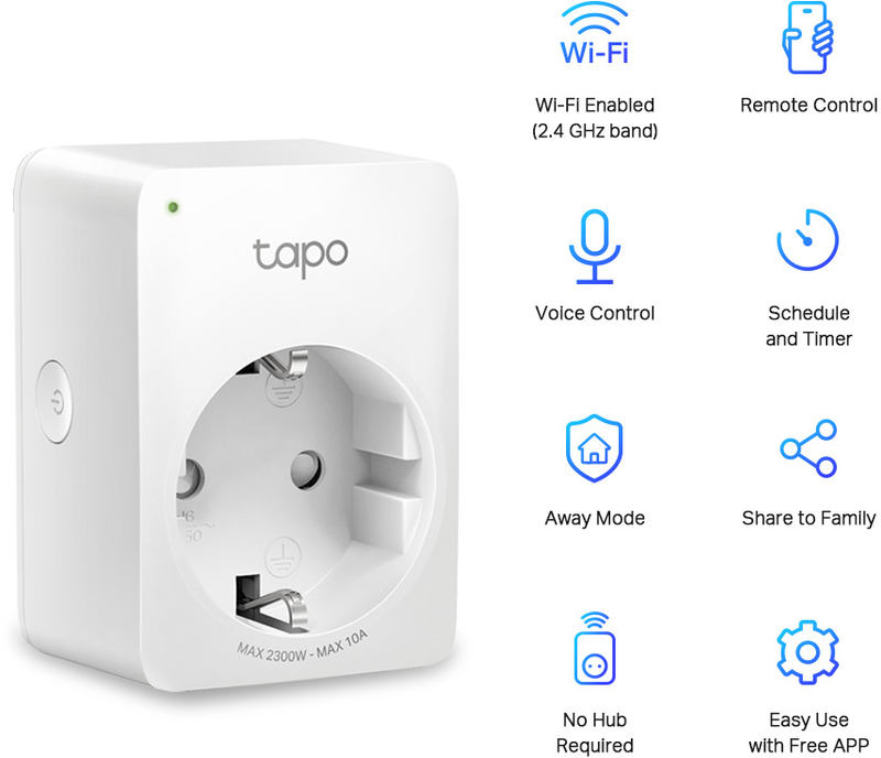 Picture of Picture of Tomas Inteligente TP-Link Tapo P100 Wi-Fi Mini