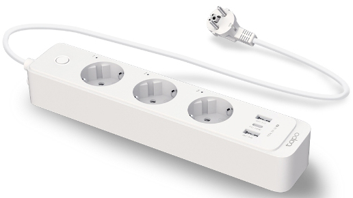 Picture of Picture of Regleta Inteligente TP-Link Tapo P300 Wi-Fi 3 Tomas + 2xUSB-A QC3.0 + USB-C PD 18W