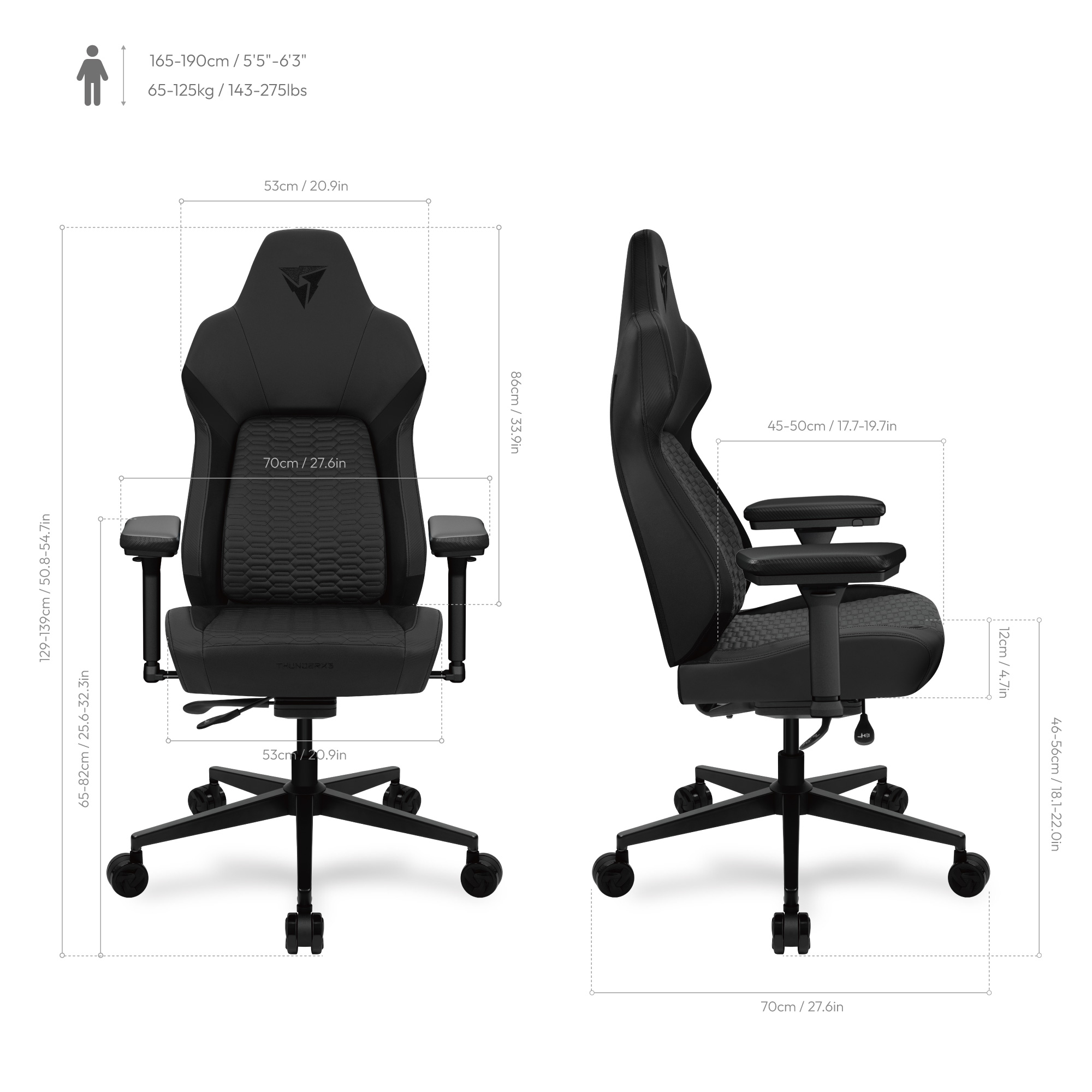 ThunderX3 - Silla Gaming ThunderX3 Core Smart Racer Blue