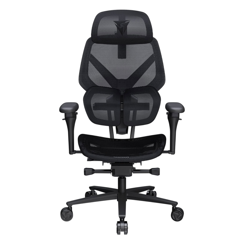 Picture of Picture of Silla Gaming Ergonomica ThunderX3 FLEX Pro, Apoio lombar 360 graus - Mesh Black