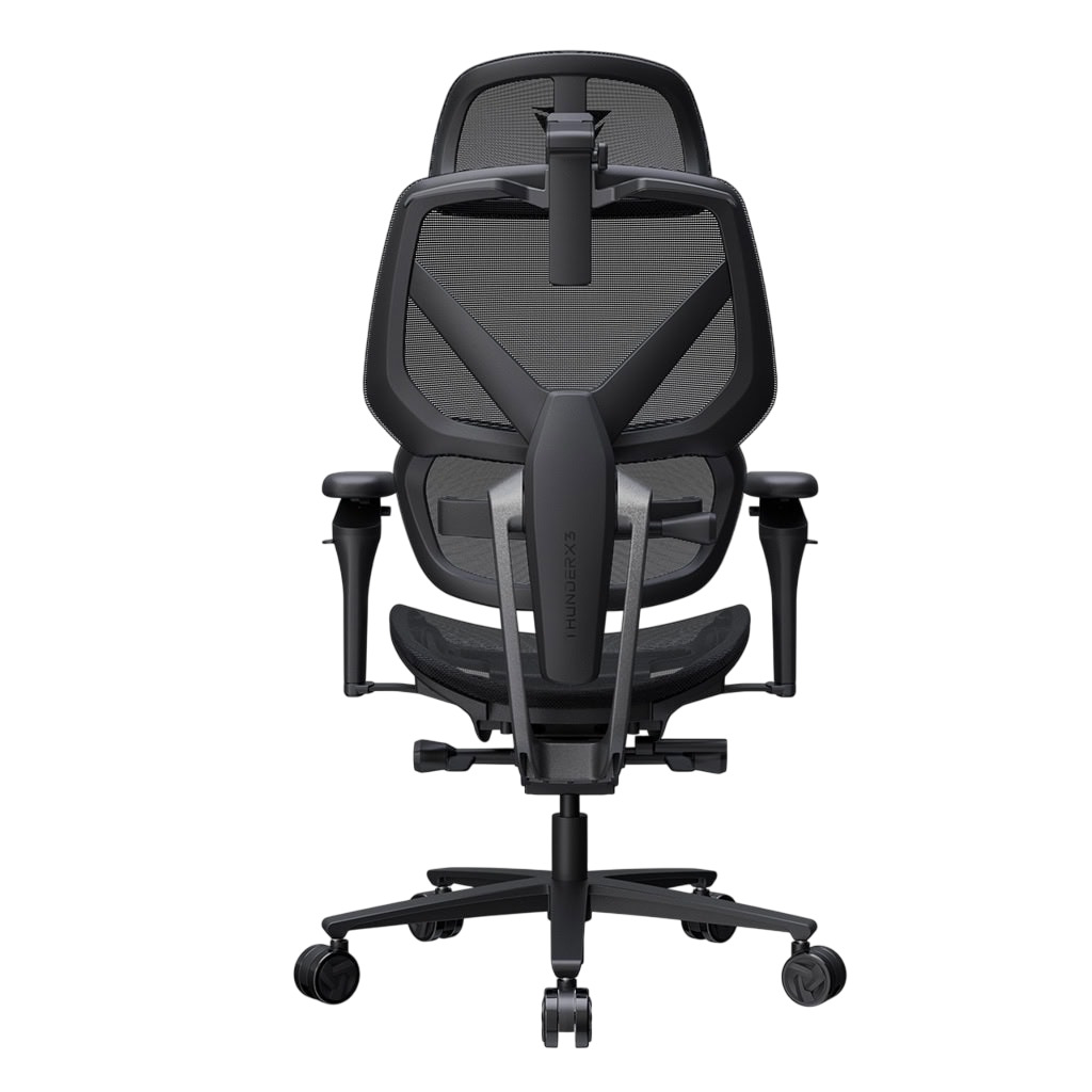 ThunderX3 - Silla Gaming Ergonomica ThunderX3 FLEX Pro, Apoio lombar 360 graus - Mesh Black