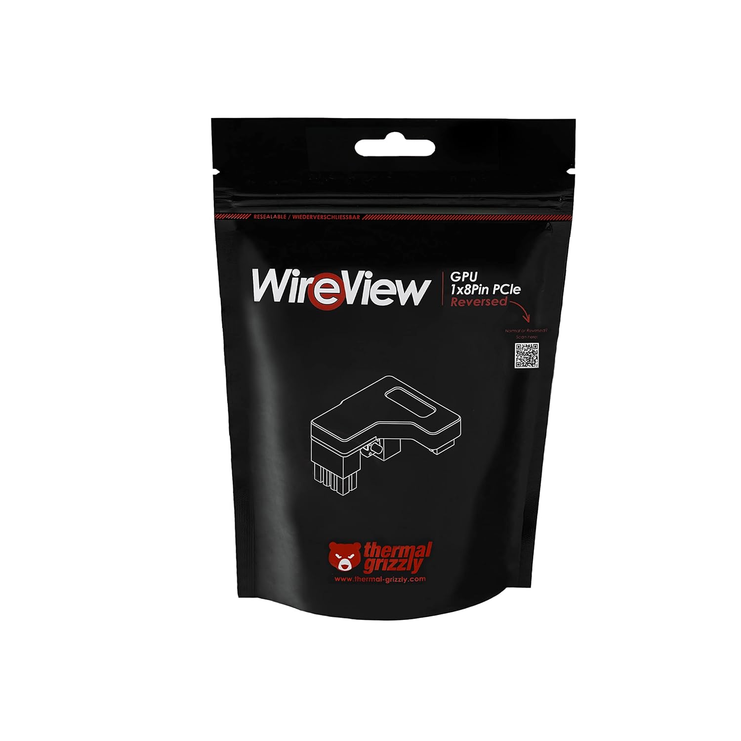 Thermal Grizzly - Thermal Grizzly WireView GPU 1x 8-Pin PCIe - Reverse