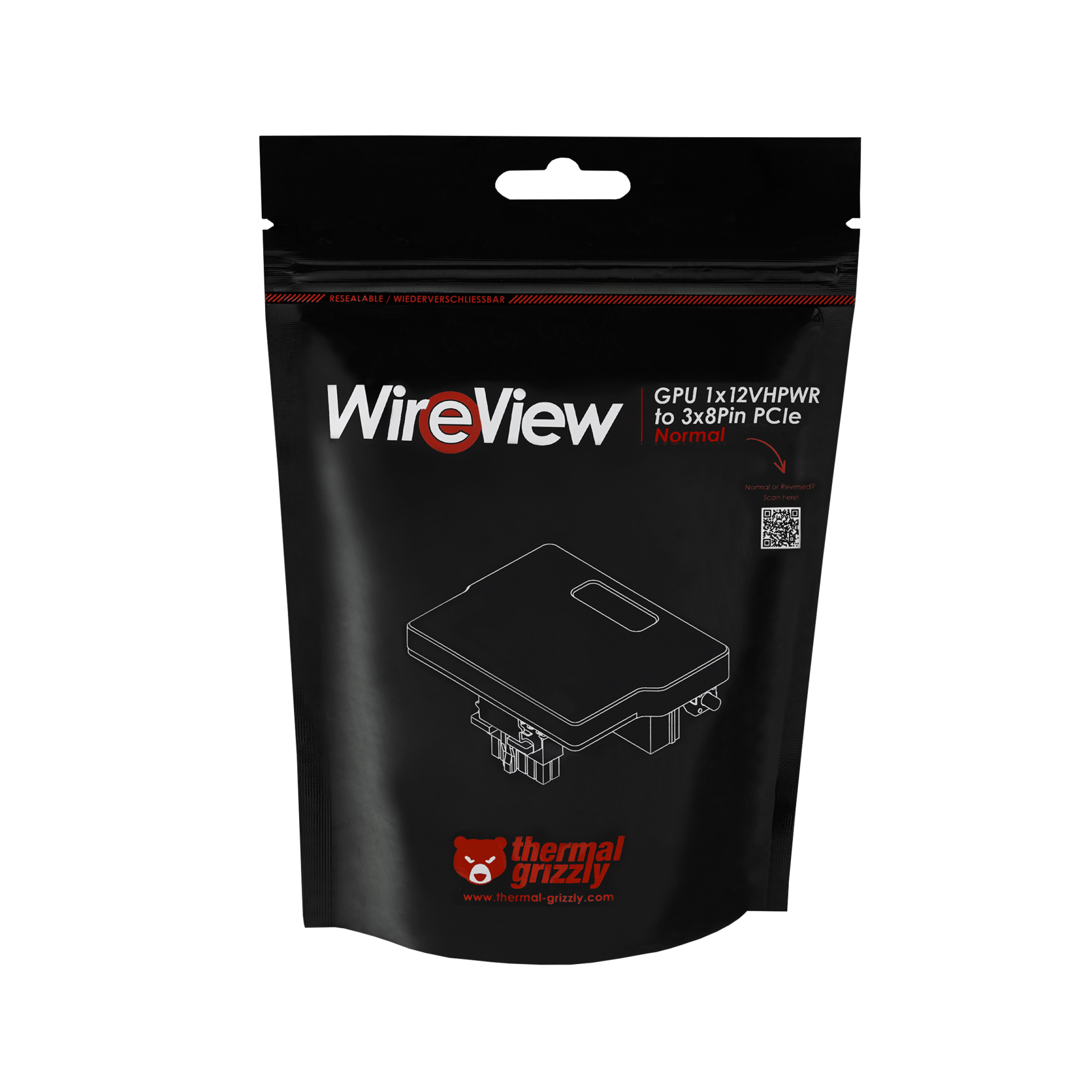 Thermal Grizzly - Thermal Grizzly WireView GPU 1x 12VHPWR e 3x 8Pin PCIe - Normal