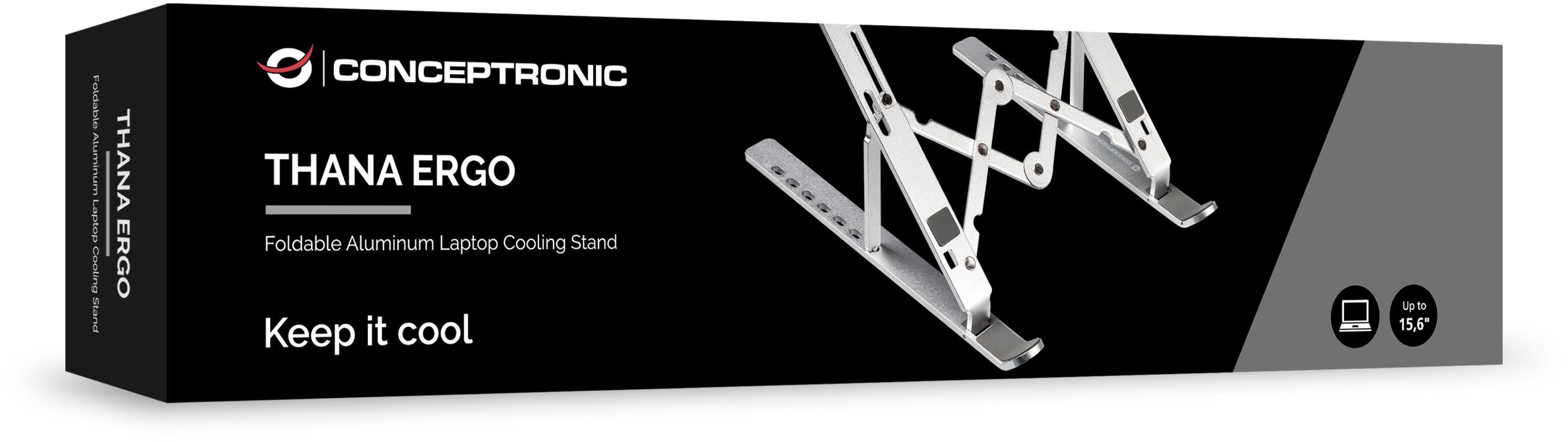 conceptronic - Soporte Elevado para Portáteis Gris