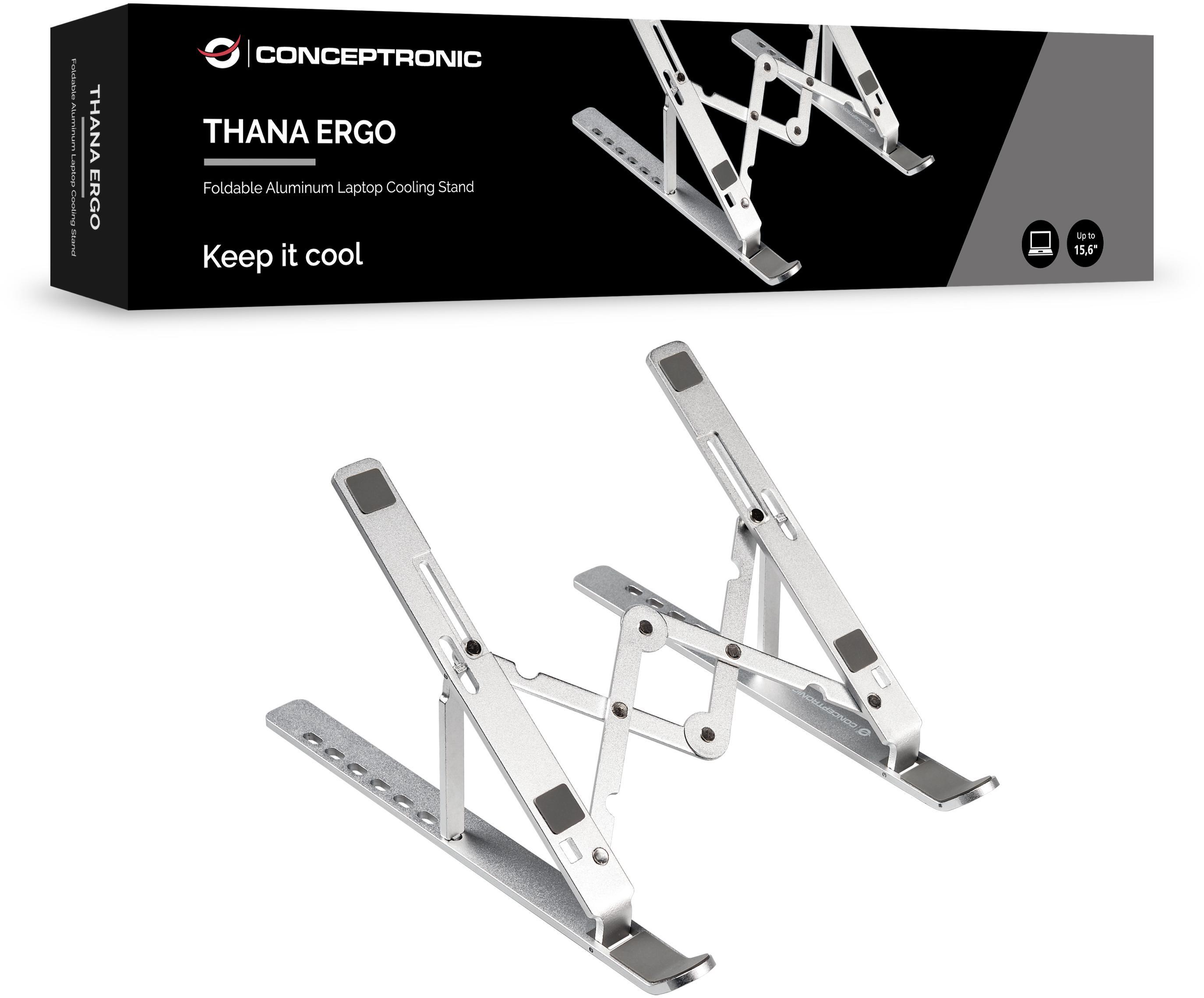 conceptronic - Soporte Elevado para Portáteis Gris