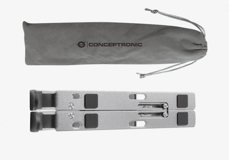 conceptronic - Soporte Elevado para Portáteis Gris