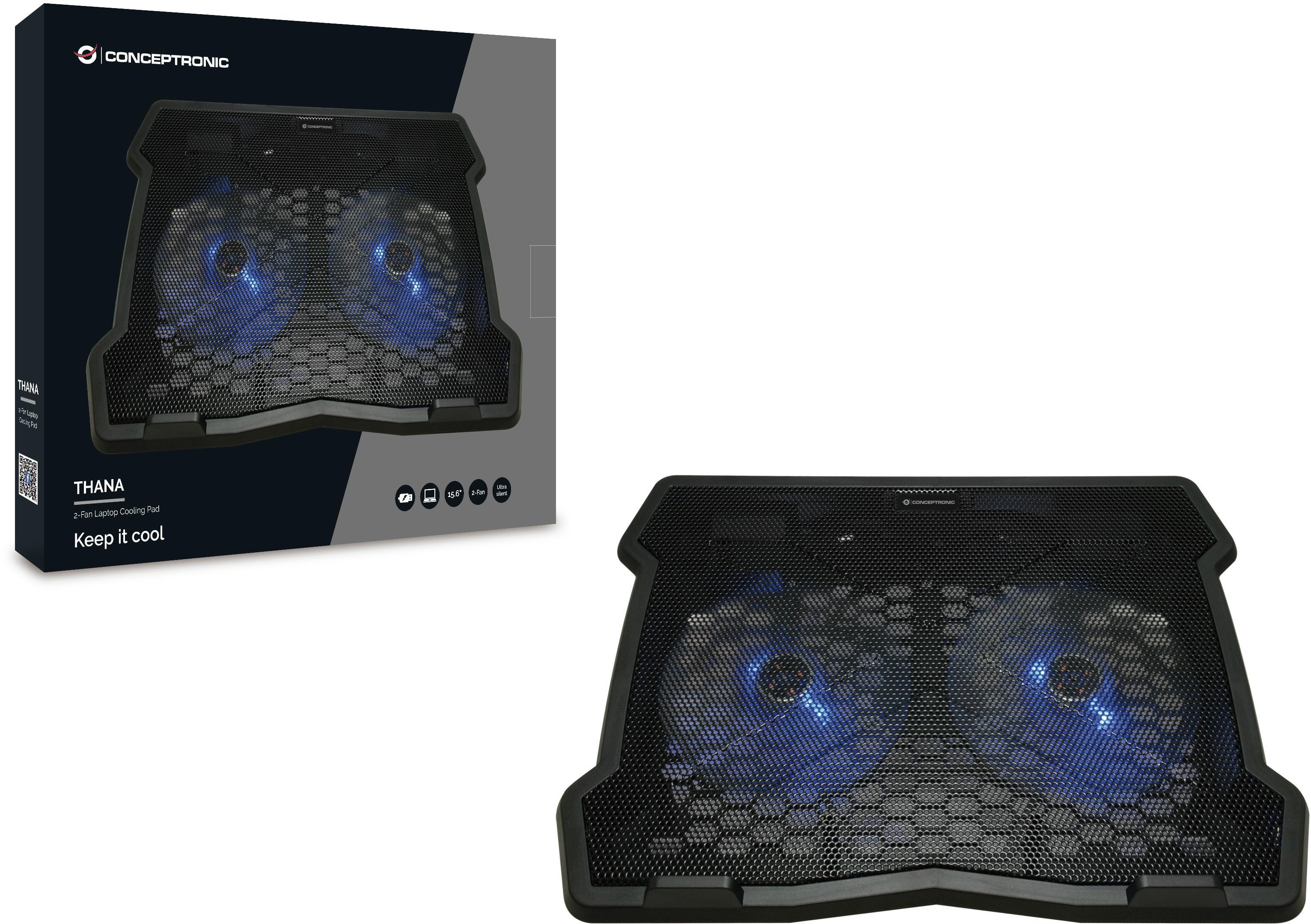 conceptronic - Base Refrigeradora Conceptronic hast 16" con 2 ventiladores