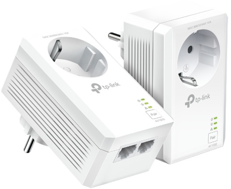 Picture of Picture of Repetidor TP-Link AV1000 TL-PA7027P Kit 2-Port Gigabit Passthrygh Repetidor Starter Kit