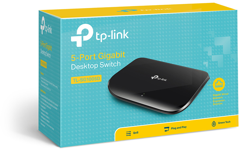 TP-Link - Switch TP-Link TL-SG1005D 5 Portas Gigabit Plástico