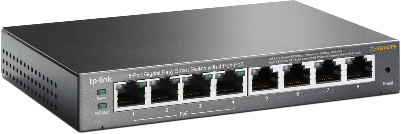 Picture of Picture of Switch TP-Link TL-SG108PE 8 Portas Gigabit Easy Smart c/ 4 Portas PoE+
