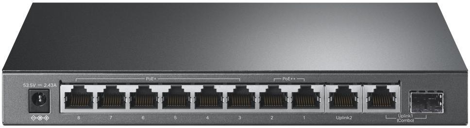 Picture of Picture of Switch TP-Link TL-SG1210PP 10 Portas Gigabit c/ 6 Portas PoE+ 2 Portas PoE++