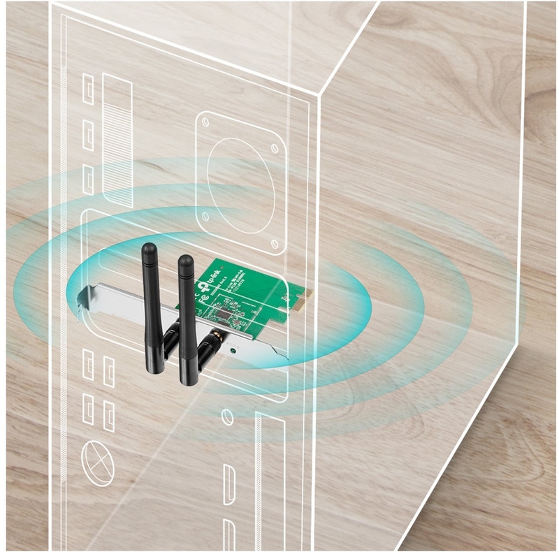 TP-Link - Tarjeta de Red TP-Link PCI Express TL-WN881ND Wi-Fi N300