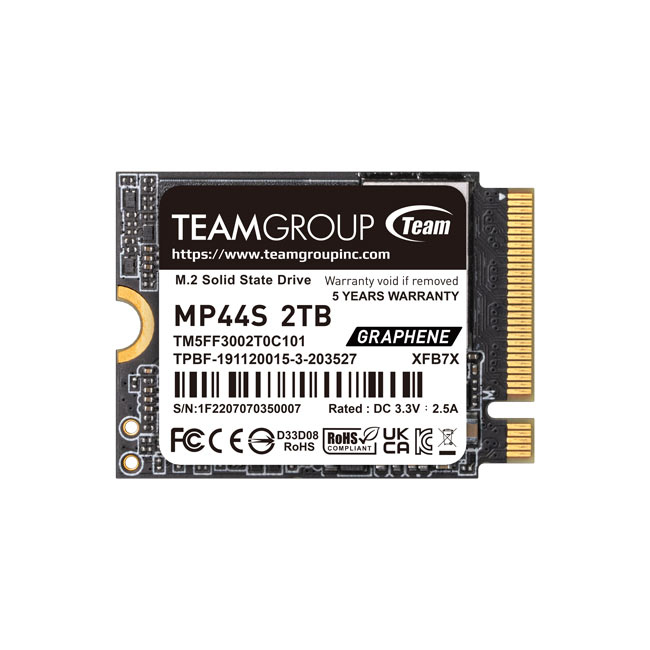 Team Group - SSD Team Group MP44S 2TB Gen4 M.2 2230 NVMe (5000/3500MB/s)