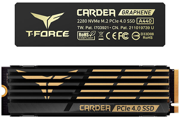 Picture of Picture of SSD Team Group T-Force Cardea A440 HS 2TB Gen4 M.2 NVMe (7000/6900MB/s)