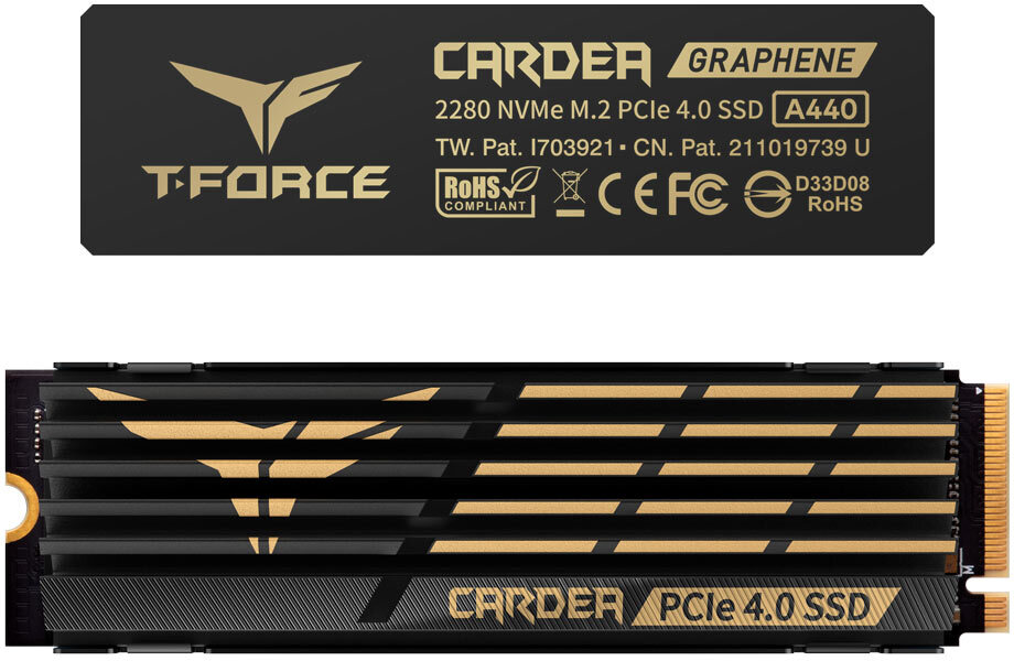 Team Group - SSD Team Group T-Force Cardea A440 HS 4TB Gen4 M.2 NVMe (7000/6900MB/s)