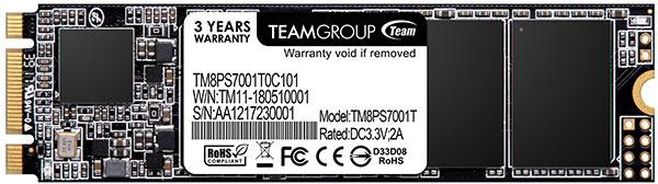 Picture of Picture of SSD Team Group MS30 1TB M.2 2280 SATA (530/480MB/s)