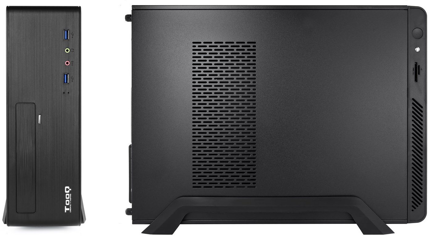 Tooq - Caja Mini-ITX Tooq C/Fuente Alimentación 500W + Lector Tarjetas + 2x USB 3.0 Negro