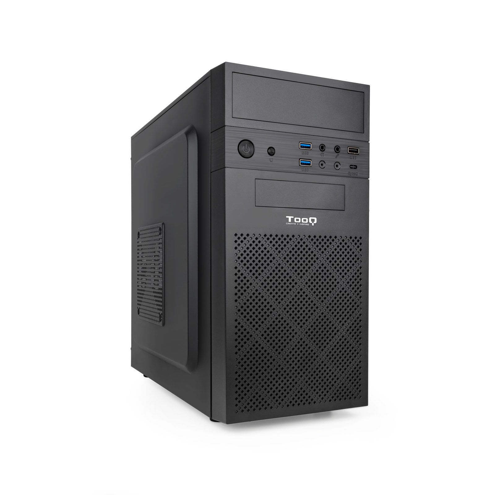 Picture of Picture of Caja Micro-ATX Tooq TQC-4701U3C-B c/Lector de Tarjetas + 2xUSB3.0