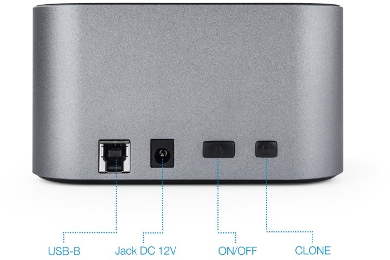 Tooq - Dock Tooq para 2x SATA 2.5/3.5 OTB - USB 3.1 Gen 1