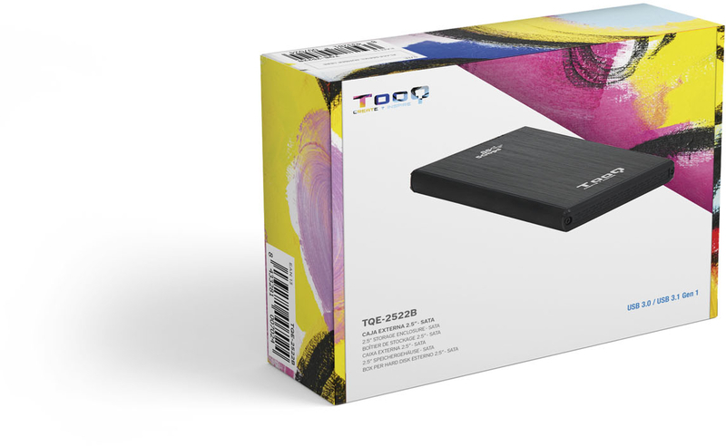 Tooq - Caja Externa HDD Tooq 2.5" SATA (9mm) - USB 3.0 Negro