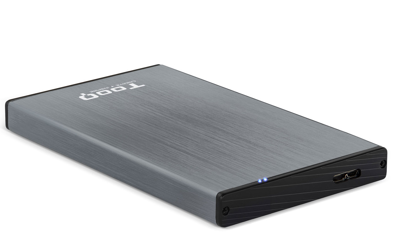 Picture of Picture of Caja Externa HDD Tooq 2.5" SATA (9,5mm) - USB 3.0/3.1 Gen 1 Gris Metalizado