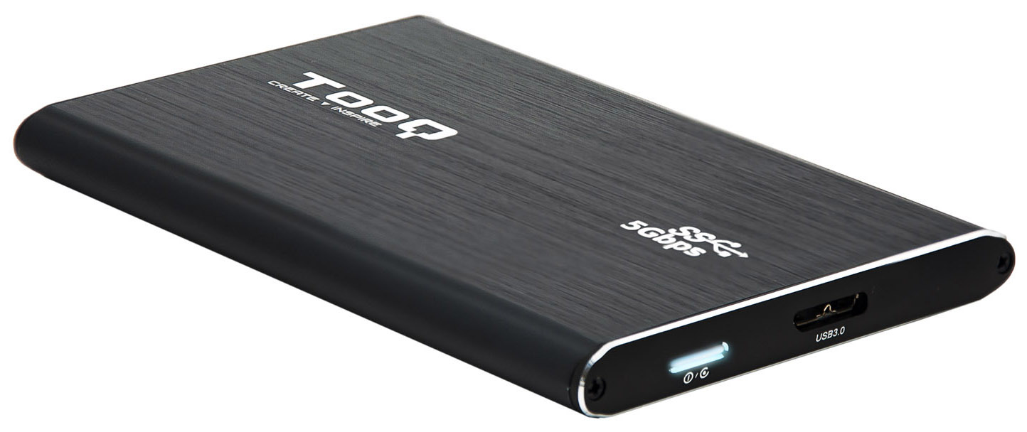 Tooq - Caja Externa HDD Tooq 2.5" SATA (7mm) - USB 3.0 UASP