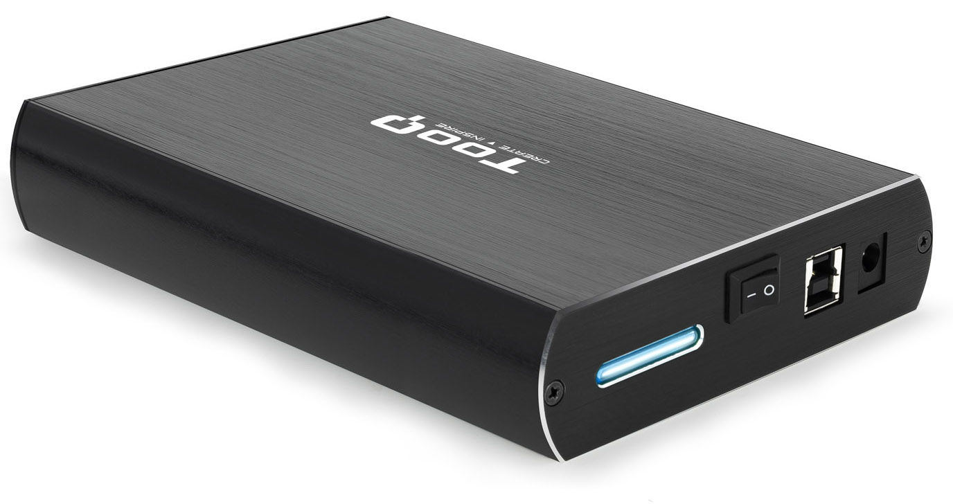 Tooq - Caja Externa HDD Tooq 3.5" SATA LED - USB 3.0 / 3.1 Negro