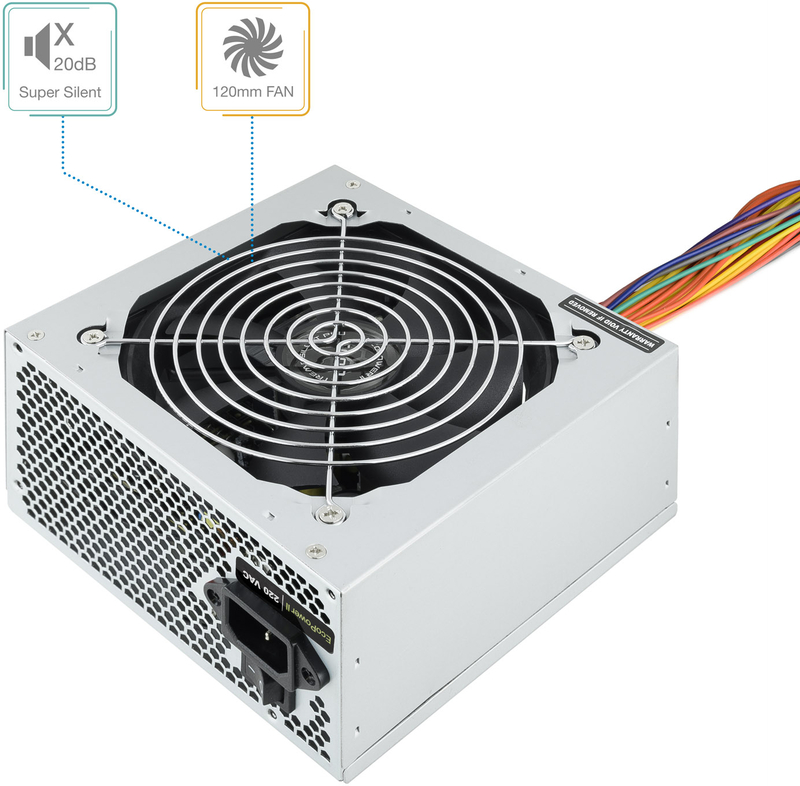 Picture of Picture of Fuente Alimentación Tooq Ecopower II ATX 500W