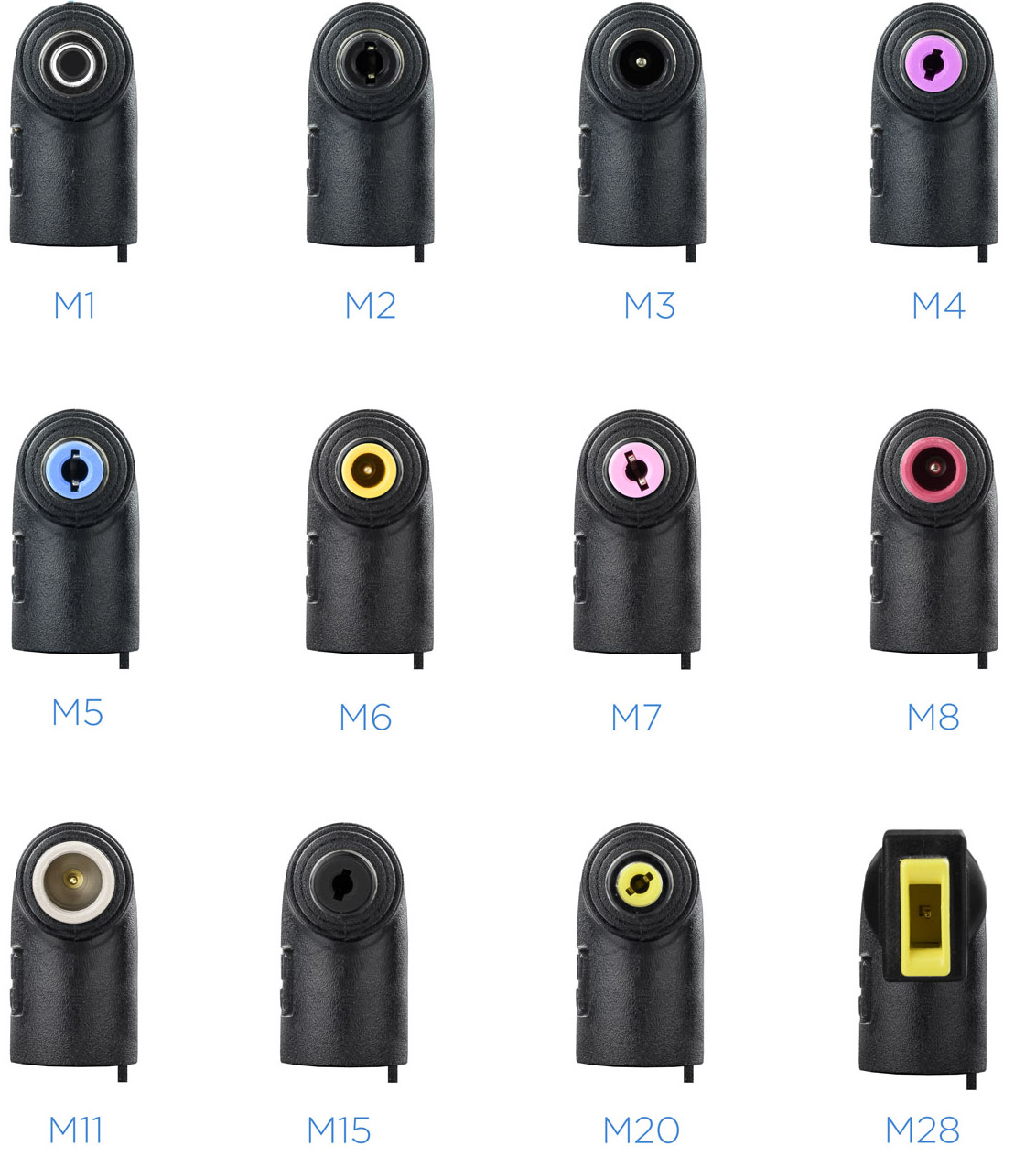 Picture of Picture of Cargador de Portátil Tooq 90W 2x USB 12 Conectores Negro