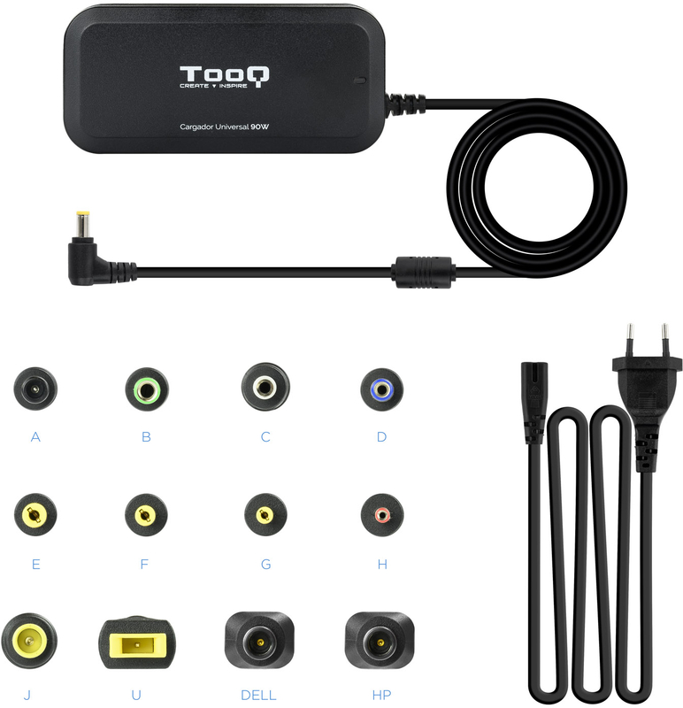 Tooq - Cargador de Portátil Tooq 90W 1x USB Manual