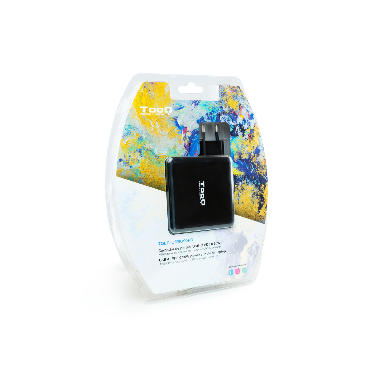 Picture of Picture of Cargador de Portátil Tooq PD 3.0 90W USB-C