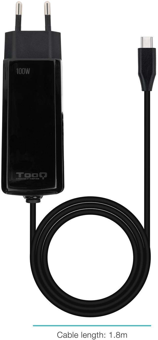 Picture of Picture of Cargador de Portátil GaN Tooq USB-C PD 100W Negro