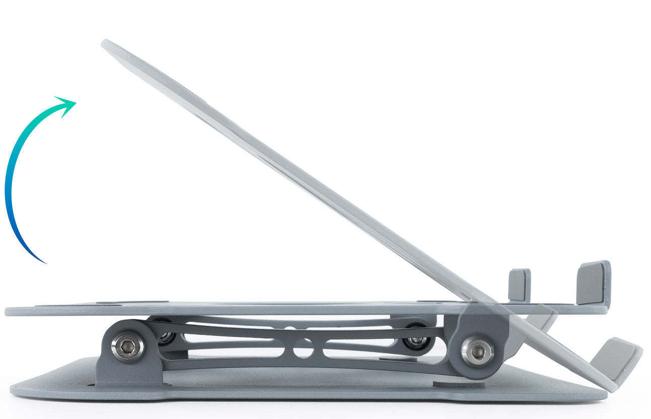 Picture of Picture of Soporte Elevatório Tooq para Portátiles Ergonómico Ajustable Gris