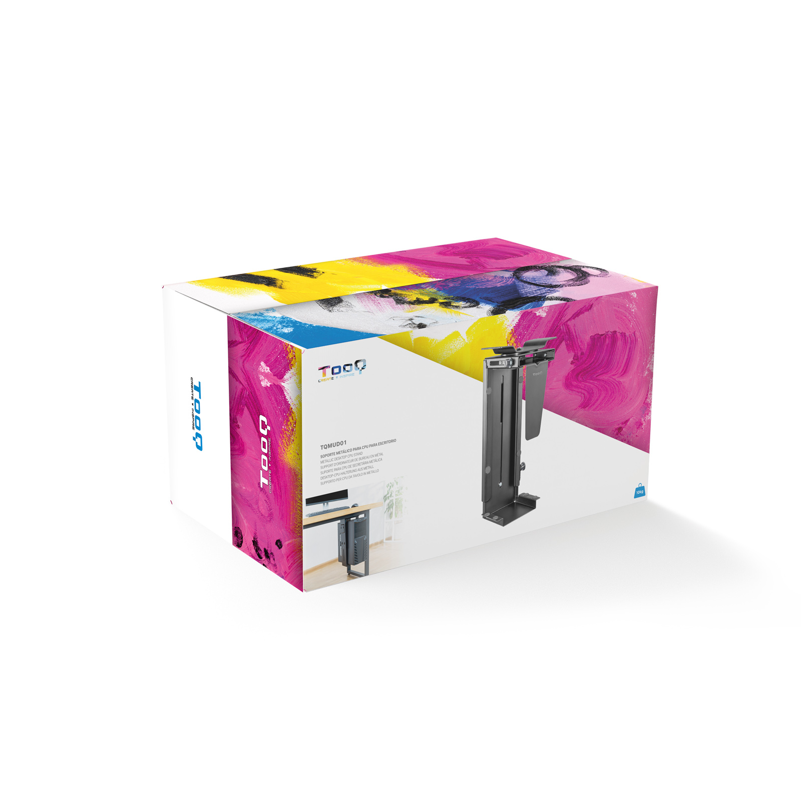 Tooq - Soporte de mesa de escritorio negro