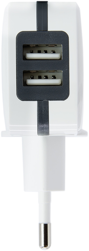 Tooq - Cargador Tooq 2x USB 5V 3.4A com Controlo AI - Blanco