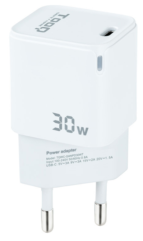 Picture of Picture of Cargador GaN Tooq USB-C/PD 30W