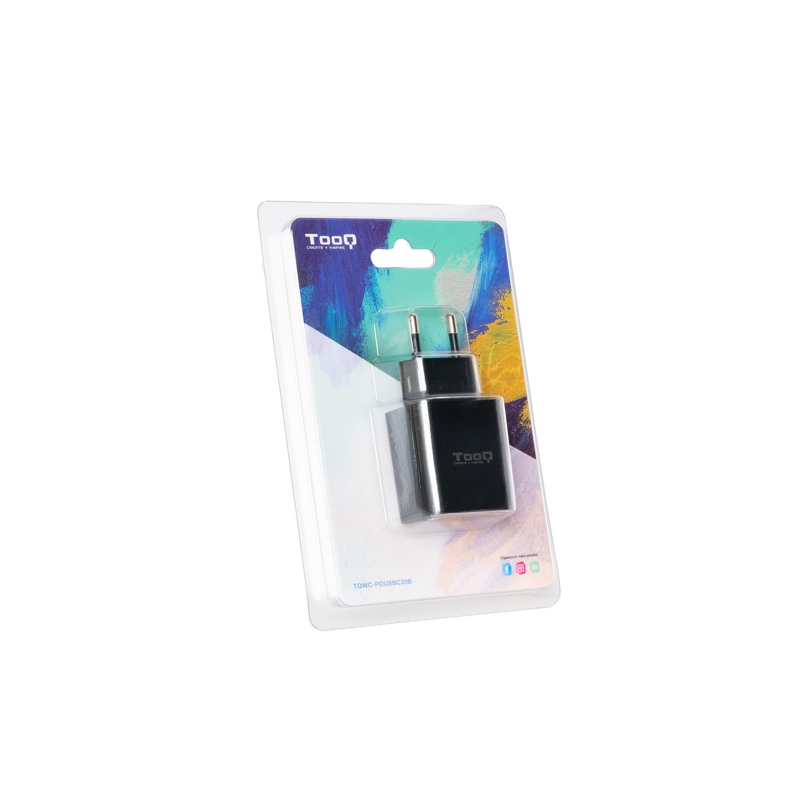 Picture of Picture of Cargador Tooq USB-C PD3.0 20W