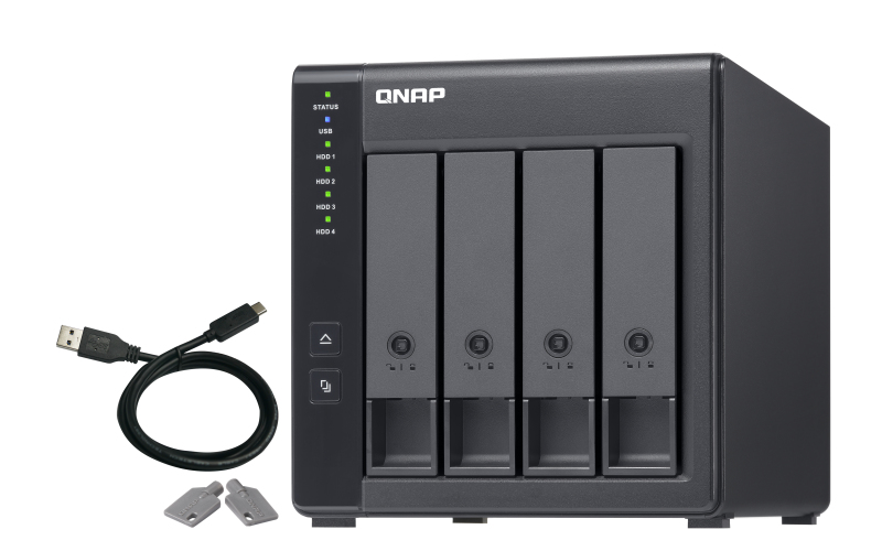 QNap - Unidade de Expansão NAS QNAP TR-004 - 4 Baías - USB Type C