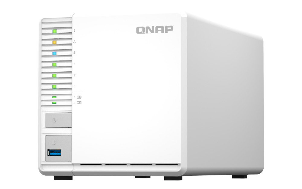 QNap - NAS QNAP TS-364-8G - 3 Baías - 2.9GHz 4-core - 8GB RAM