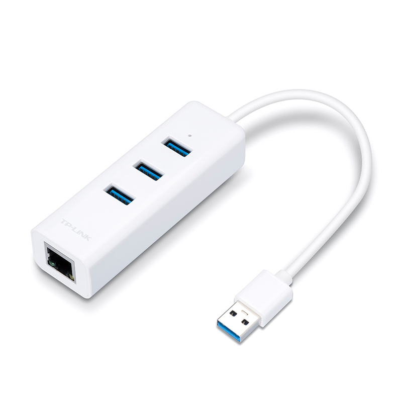 TP-Link - Adaptador USB TP-Link UE330 USB 3.0 para Ethernet Gigabit + 3 Portas USB 3.0
