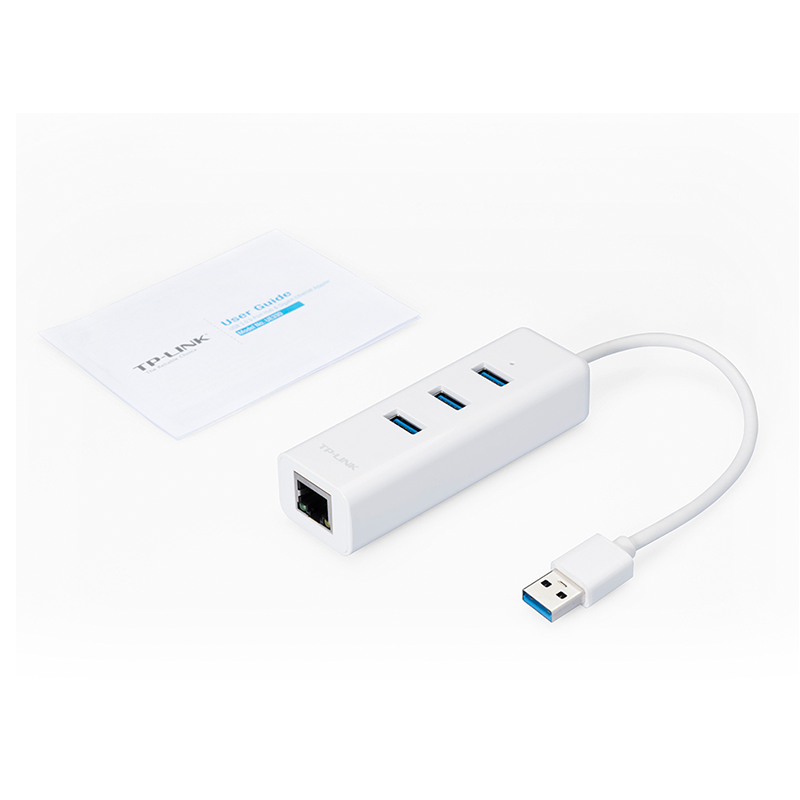 TP-Link - Adaptador USB TP-Link UE330 USB 3.0 para Ethernet Gigabit + 3 Portas USB 3.0