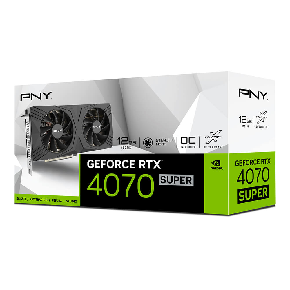 Picture of Picture of Tarjeta Gráfica PNY GeForce® RTX 4070 SUPER LED OC 12GB GDDR6 DLSS3