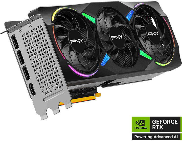Picture of Picture of Tarjeta Gráfica PNY GeForce® RTX 5070 Ti Gaming RGB Triple Fan OC 16GB GDDR7 DLSS4